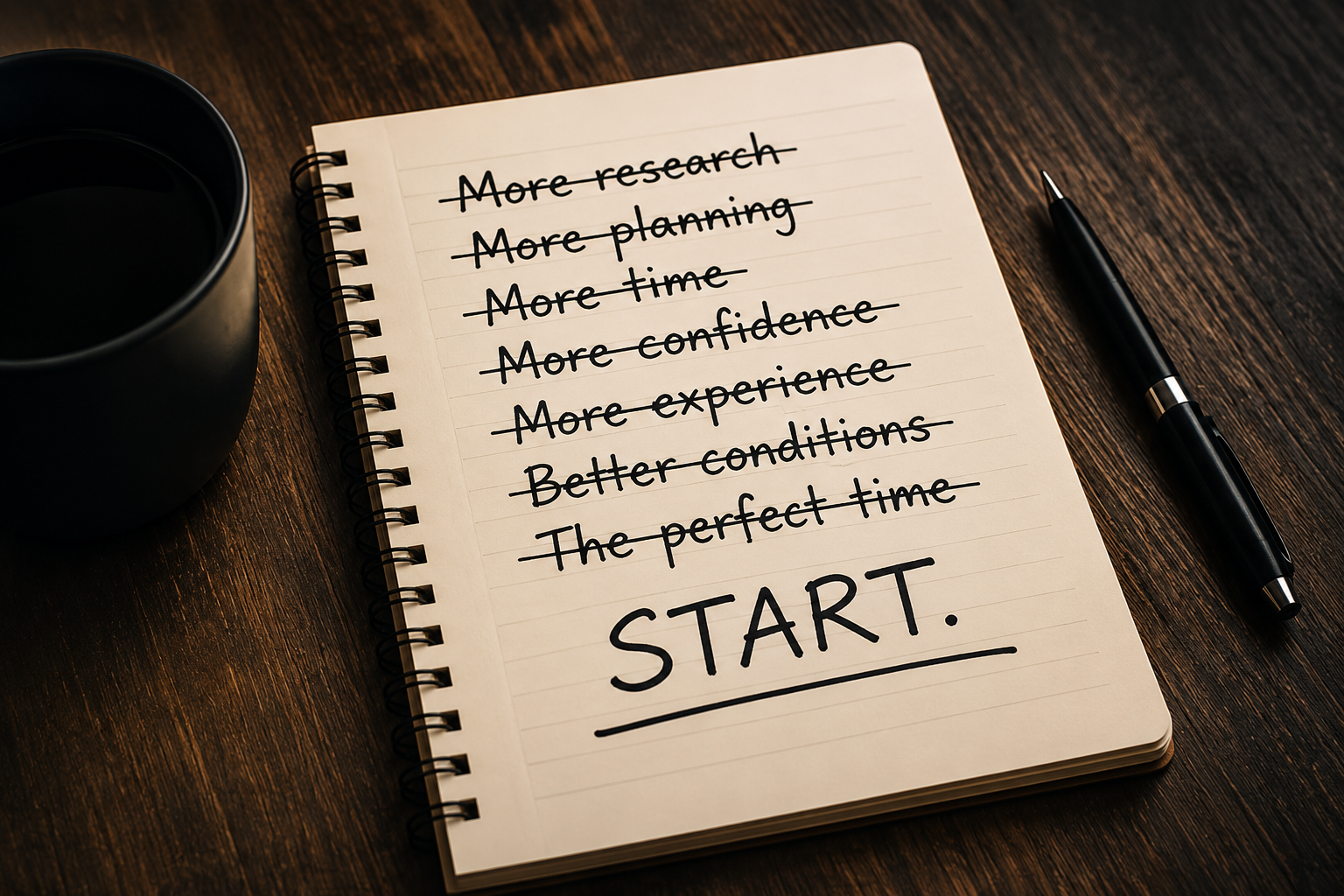 The Problem With Waiting to Feel Ready